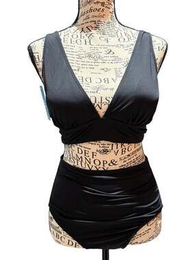NWT Cupshe Black Two-Piece Swim Set – Size M
